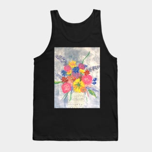 Bright Florals in vase Tank Top